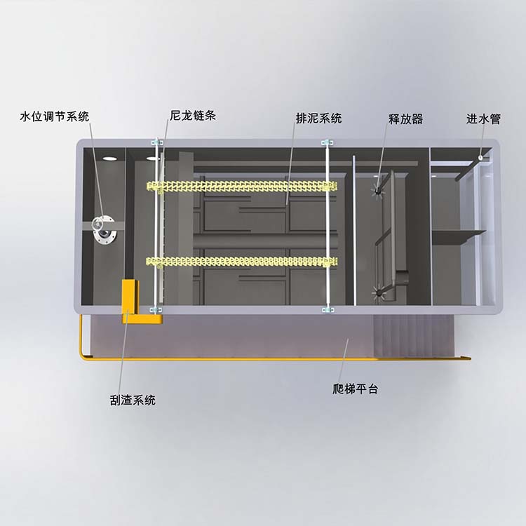 溶氣氣浮機內(nèi)部結(jié)構(gòu)圖